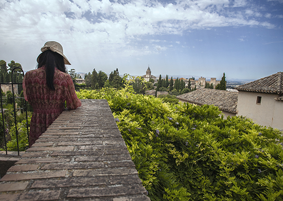 turistas en la Alhambra