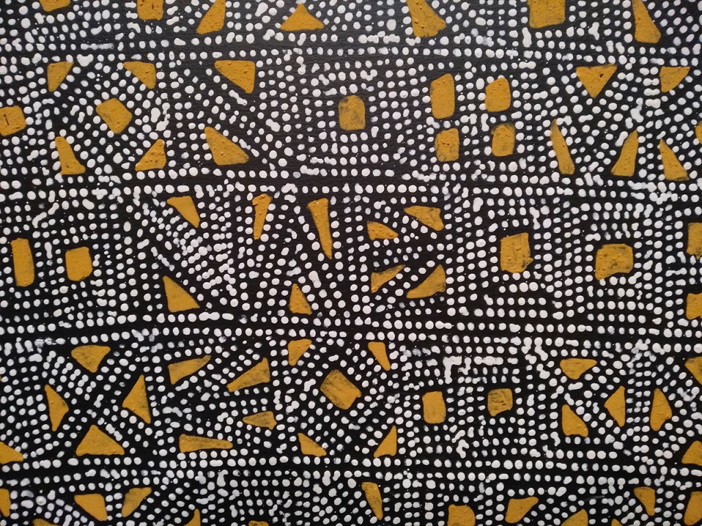 Puntillismo aborigen. Museo Arte Contemporáneo Sydney 